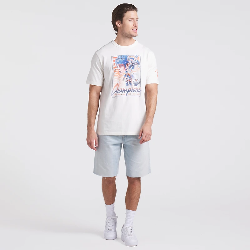 T-shirt intemporel de la collection Decades des Oilers d'Edmonton pour hommes Fanatics White