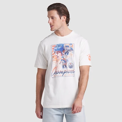 Men's Fanatics White Edmonton Oilers Decades Collection Timeless T-Shirt