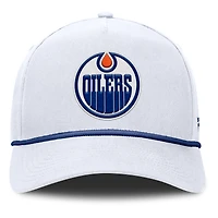 Casquette ajustable en forme de A Fanatics blanche des Oilers d'Edmonton pour hommes