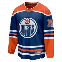 Maillot de joueur échappé à domicile Fanatics Zach Hyman des Royal Edmonton Oilers pour hommes