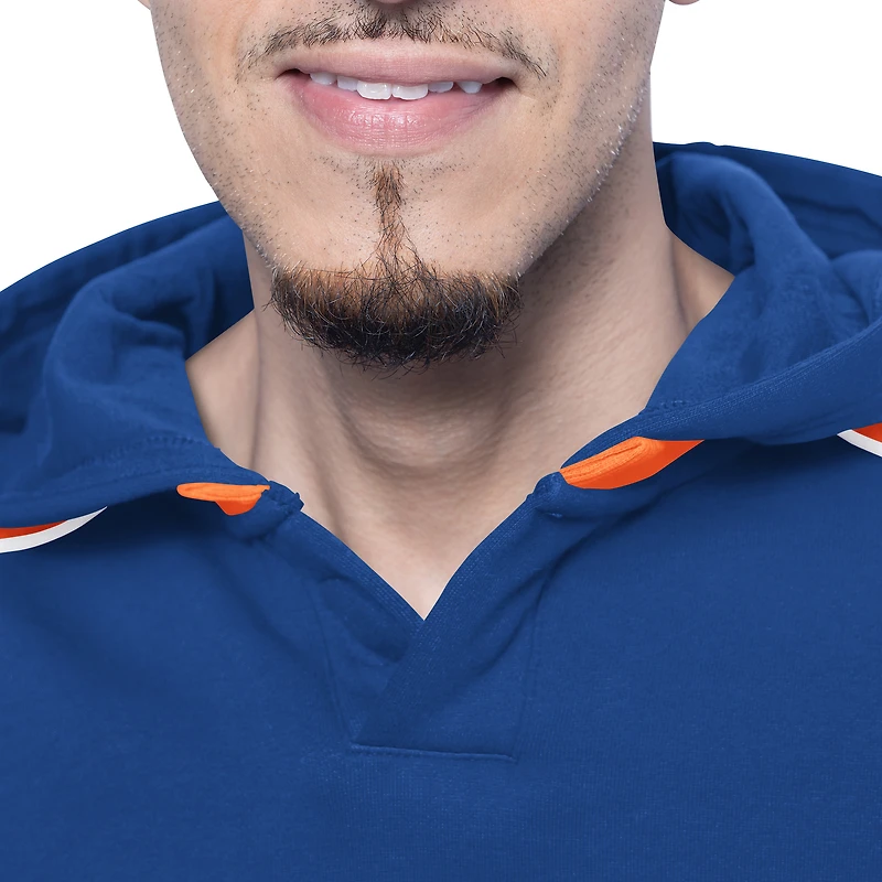 Men's G-III Sports by Carl Banks Royal Edmonton Oilers Adaptive Wear Lord Stanley Hooded Long Sleeve Sweatshirt