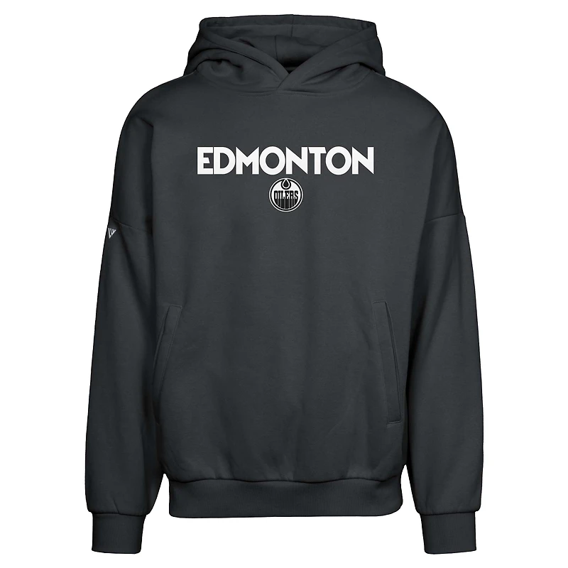 Sweat à capuche noir Contact City Capsule pour homme des Oilers d'Edmonton de Levelwear