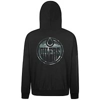 Men's Levelwear  Black Edmonton Oilers Contact Oversized Hoodie