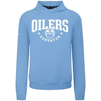 Sweat à capuche Levelwear bleu clair pour homme, modèle Mandate Archway Tri-Blend des Oilers d'Edmonton