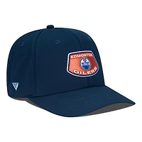 Casquette Rise Skylight Flex bleu marine pour homme des Oilers d'Edmonton