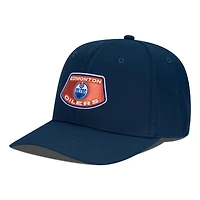 Casquette Rise Skylight Flex bleu marine pour homme des Oilers d'Edmonton