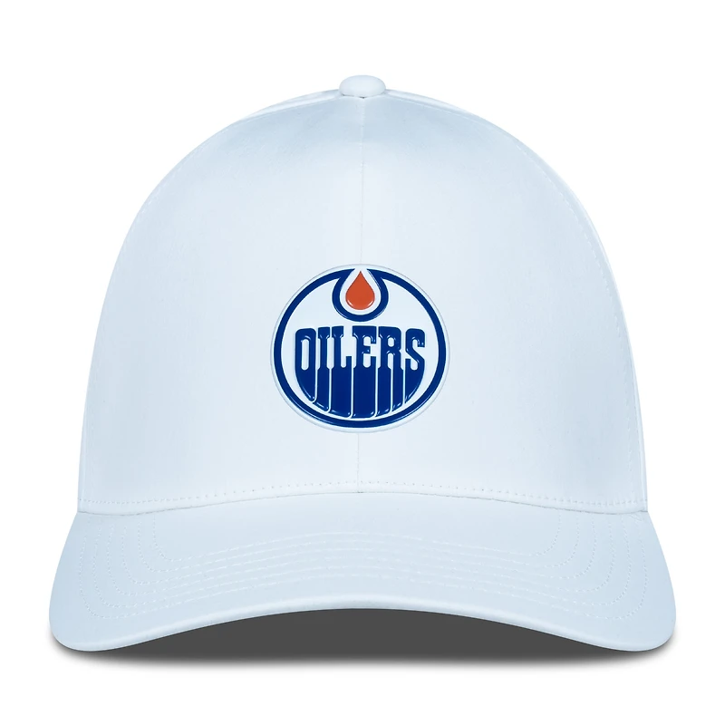 Men's Levelwear White Edmonton Oilers Zeta Insignia Core Flex Hat