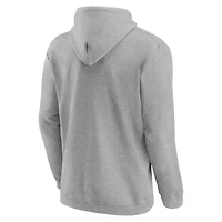 Men's Logo Athletic Heather Gray Edmonton Oilers Essential Hoodie