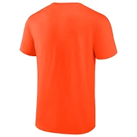 T-shirt essentiel orange à logo pour homme des Oilers d'Edmonton