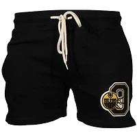 Short Mitchell & Ness Stallion noir pour homme, modèle Edmonton Oilers.