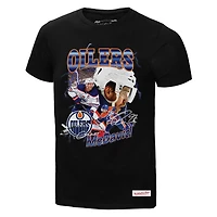 T-shirt noir à imprimé joueur Mitchell & Ness Connor McDavid des Oilers d'Edmonton 2.0 pour homme