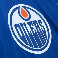 Maillot pour homme Mitchell & Ness Grant Fuhr Royal Edmonton Oilers 1986 Blue Line Player