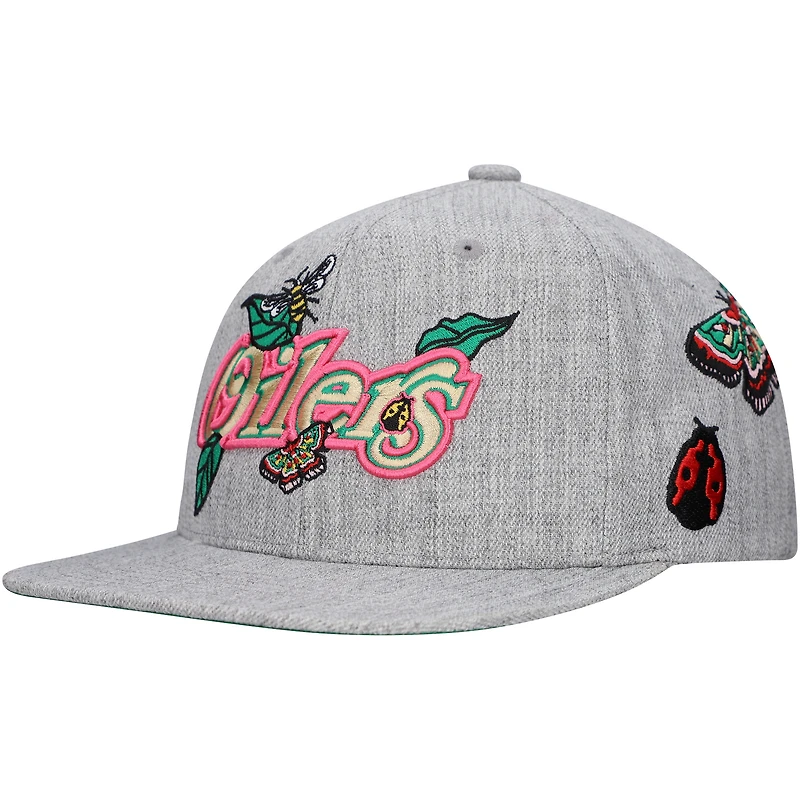 Casquette Snapback Smells Like Spring Spirit des Oilers d'Edmonton grise de Mitchell & Ness pour homme