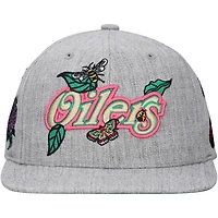 Men's Mitchell & Ness Gray Edmonton Oilers Smells Like Spring Spirit Snapback Hat