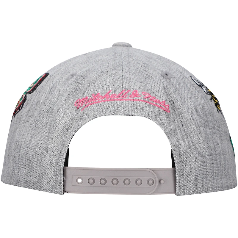 Casquette Snapback Smells Like Spring Spirit des Oilers d'Edmonton grise de Mitchell & Ness pour homme