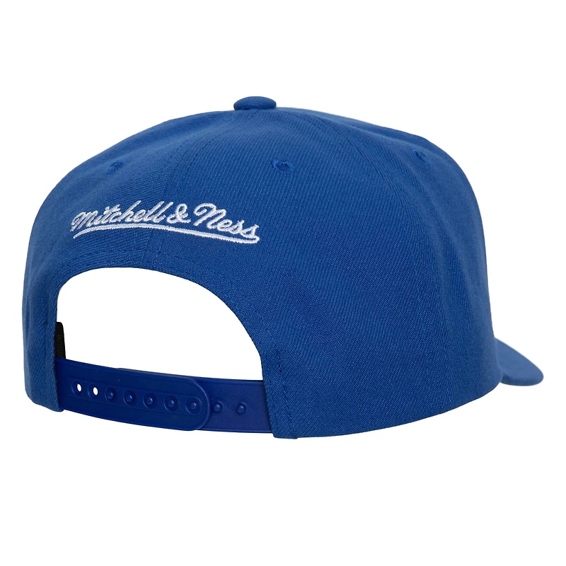 Casquette ajustable Mitchell & Ness pour homme, bleu marine, des Oilers d'Edmonton Core Team Ground Pro
