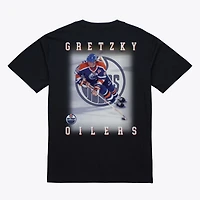 Men's Mitchell & Ness Wayne Gretzky Black Edmonton Oilers Photo T-Shirt
