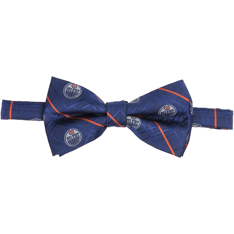 Men's Navy Edmonton Oilers Oxford Bow Tie