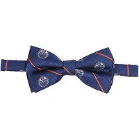 Men's Navy Edmonton Oilers Oxford Bow Tie