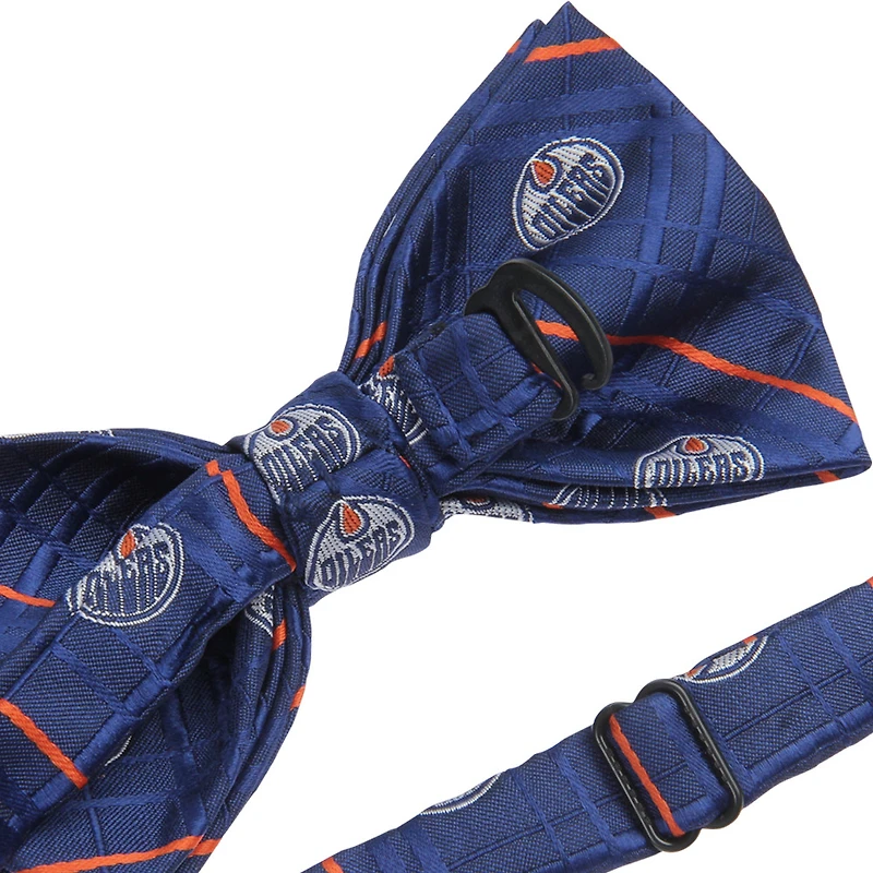 Nœud papillon Oxford bleu marine des Oilers d'Edmonton pour homme