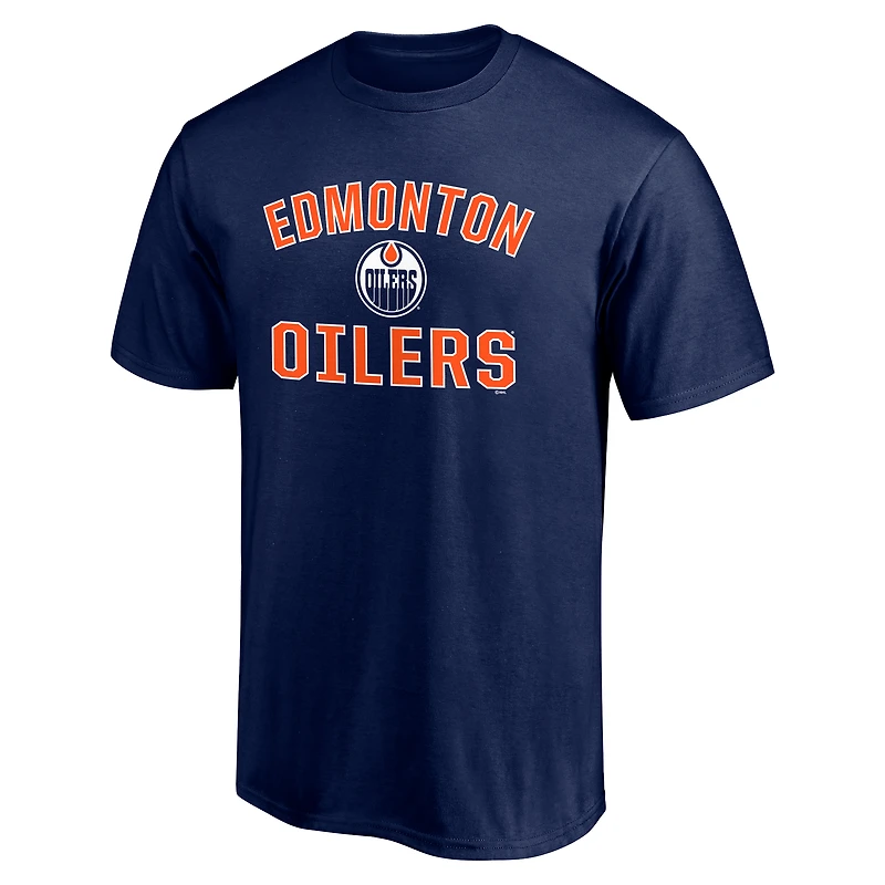 Men's Navy Edmonton Oilers Victory Arch T-Shirt