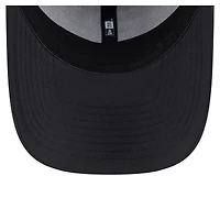 Casquette New Era Blackout Edmonton Oilers pour homme, modèle 39THIRTY Flex Fit