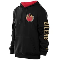 Sweat à capuche noir New Era pour homme, motif Canada Day, Edmonton Oilers