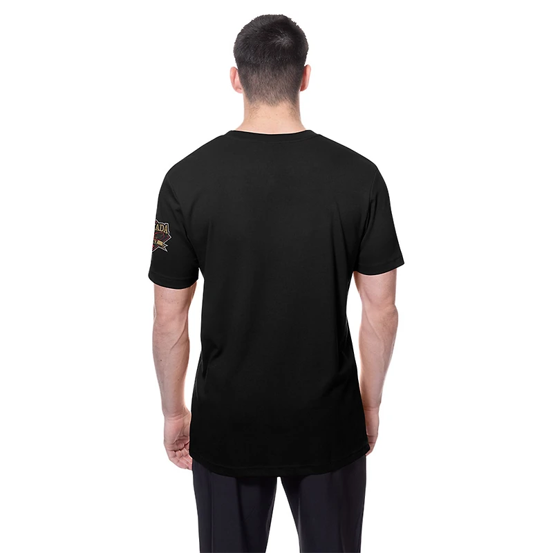 T-shirt noir New Era pour homme, motif fête du Canada