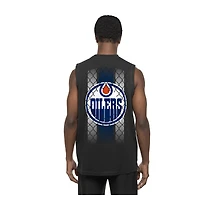 Men's New Era Black Edmonton Oilers Tank Top