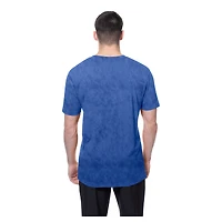 T-shirt bleu délavé minéral des Oilers d'Edmonton New Era pour homme