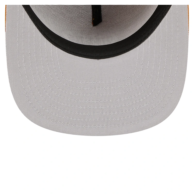 Men's New Era  Brown Edmonton Oilers Color Pack 59FIFTY A-Frame Fitted Hat