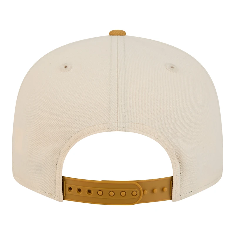 Men's New Era Light Beige/Gold Edmonton Oilers Color Pack Two-Tone 9FIFTY Snapback Hat