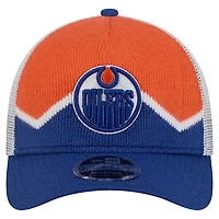 Men's New Era  Orange/Royal Edmonton Oilers Sock 9FORTY M-Crown A-Frame Adjustable Hat