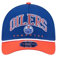 Men's New Era  Royal Edmonton Oilers 9FORTY M-Crown A-Frame Adjustable Hat