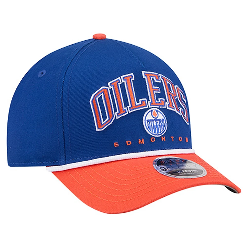 Men's New Era Royal Edmonton Oilers 9FORTY M-Crown A-Frame Adjustable Hat