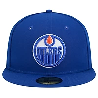 Men's New Era Royal Edmonton Oilers Core 59FIFTY Fitted Hat