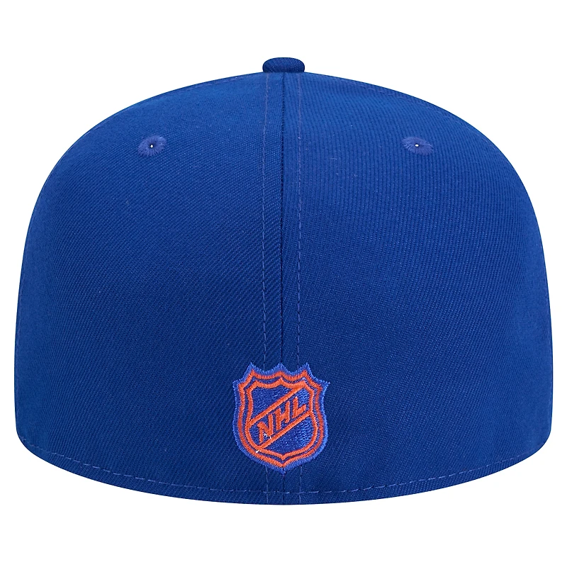 Men's New Era Royal Edmonton Oilers Core 59FIFTY Fitted Hat