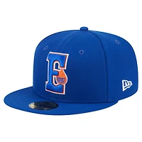 Casquette ajustée New Era Royal Edmonton Oilers Deceptor 59FIFTY pour homme
