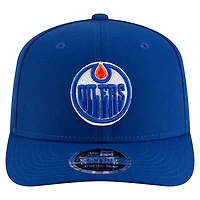 Casquette ajustable New Era Royal Edmonton Oilers Team Collection Basic 9SEVENTY pour homme