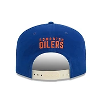 Men's New Era  Royal Edmonton Oilers Throwback Stanley Cup Champions Side Patch 19TWENTY Adjustable Hat