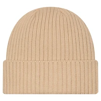 Bonnet en tricot à revers New Era Tan Edmonton Oilers Color Pack pour homme