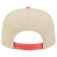 Men's New Era  Tan Edmonton Oilers Color Pack Two-Tone 9FIFTY A-Frame Snapback Hat