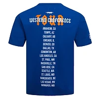 Men's Pro Standard Royal Edmonton Oilers Oversized City Tour T-Shirt
