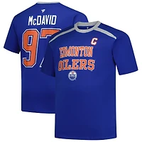 Men's Profile Connor McDavid Royal Edmonton Oilers Big & Tall Name Number T-Shirt