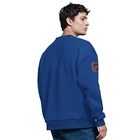 Sweat-shirt ras du cou en molleton Blitz pour homme Starter Royal des Oilers d'Edmonton
