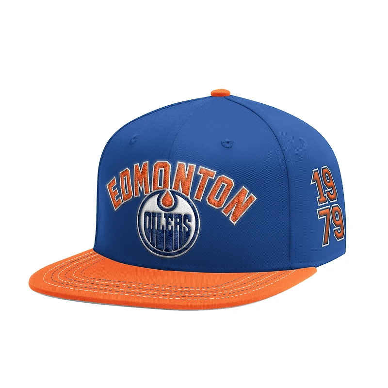 Casquette Snapback Classic Starter Royal des Oilers d'Edmonton pour homme