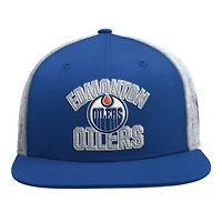 Men's Starter  Royal Edmonton Oilers Melton Wool Classic Startfit Snapback Hat