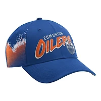 Casquette incurvée Starter Royal Edmonton Oilers Splash pour homme