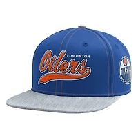 Casquette Snapback Starter Royal Edmonton Oilers Tailsweep Classic Startfit pour hommes