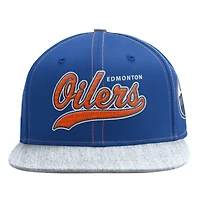Casquette Snapback Starter Royal Edmonton Oilers Tailsweep Classic Startfit pour hommes